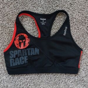 Reebok Black and Red Sports Bra